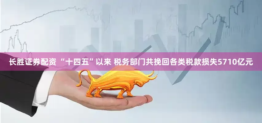 长胜证券配资 “十四五”以来 税务部门共挽回各类税款损失5710亿元